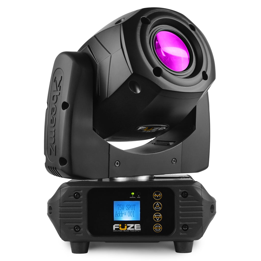 Beamz Fuze 75S 75W Spot LED Moving Head DMX IR