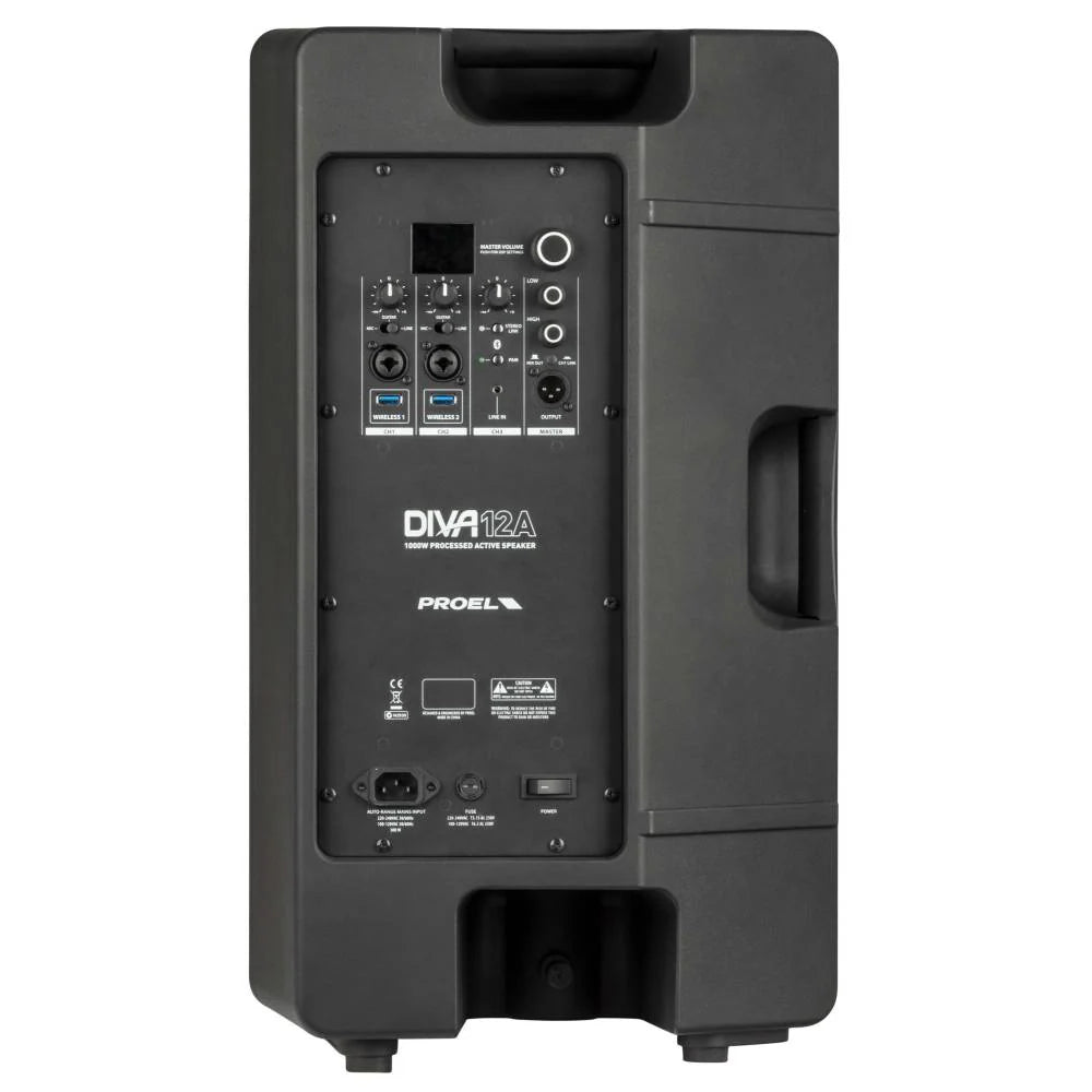 Proel DIVA12A 12″ Active 2-Way Loudspeaker with DSP – 1000W