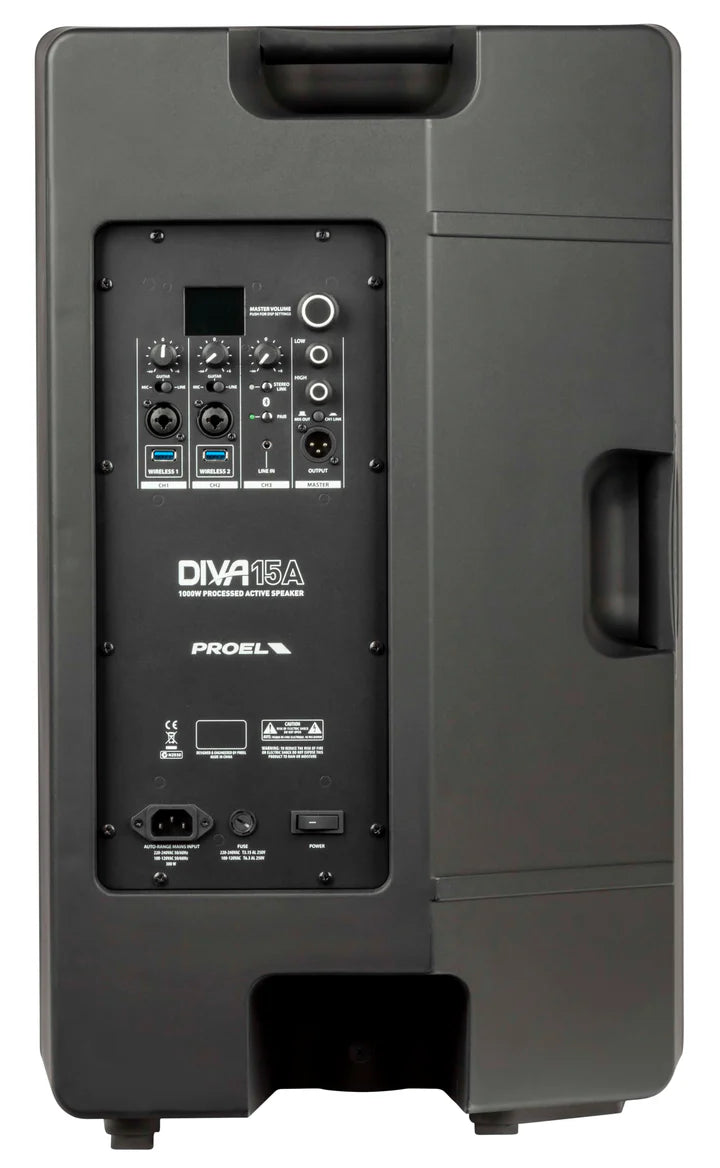 Proel DIVA15A 15″ Active 2-Way Loudspeaker with DSP – 1000W