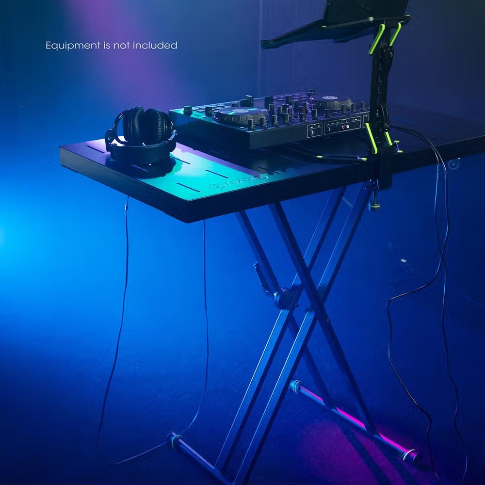 Gravity KSX2RD Set With Double Braced X-Frame Keyboard Stand & Rapid Desk