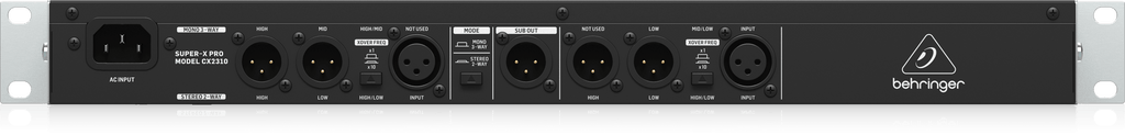 Behringer Super-X Pro CX2310 V2 Stereo 2-Way / Mono 3-Way Crossover w/ Subwoofer Output